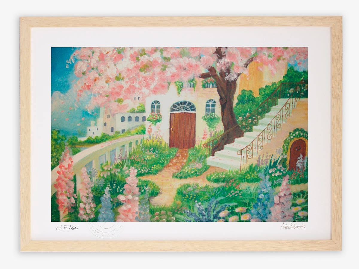 Ken Konishi 小西謙三 水彩画 風景 1951年制作 額装 インテリア