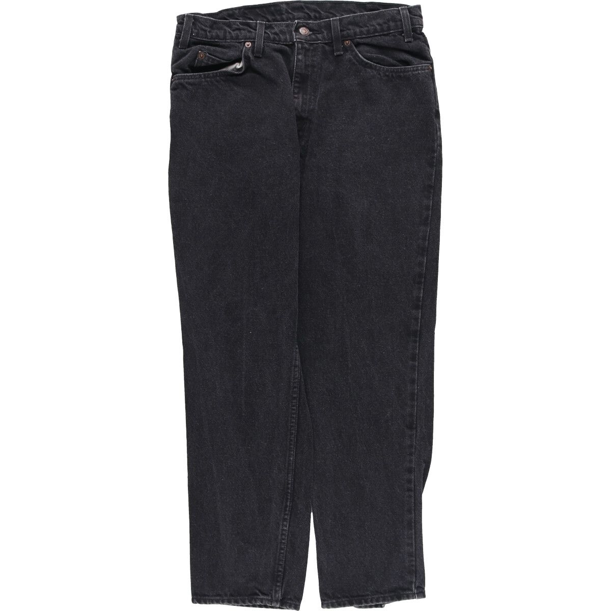 古着 90年代 リーバイス Levi's 550 RELAXED FIT ブラックデニム テーパードデニムパンツ メンズw33相当 ヴィンテージ/eaa426892