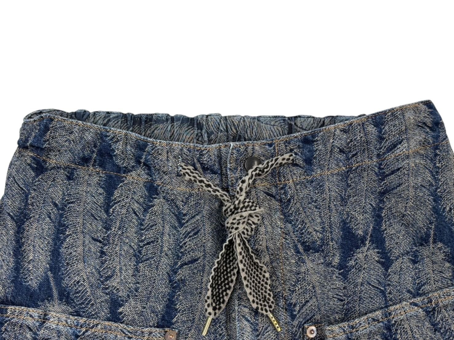 極美品 KAPITAL キャピタル 24AW Magpie Denim W Knee Easy Baggy  