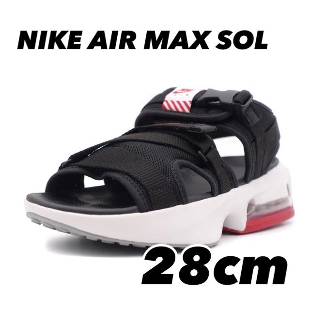 NIKE AIR MAX SOL ナイキ エアマックス SOL BLACK|VARSITY RED|PHOTON DUST DD9972-003 28cm