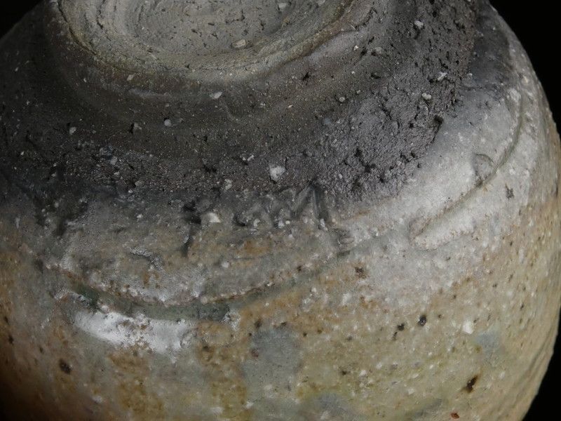 清宮】米山祐章 作「瀬戸伊賀茶碗」共箱 高さ 約8.5cm 幅 約12.7cm