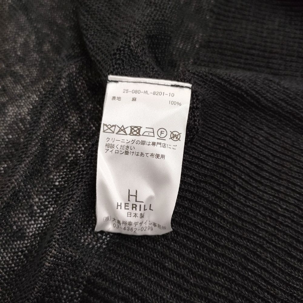 HERILL 新品 Linen WG Cardigan 定価44000円 25-080-HL-8201-10 リネン