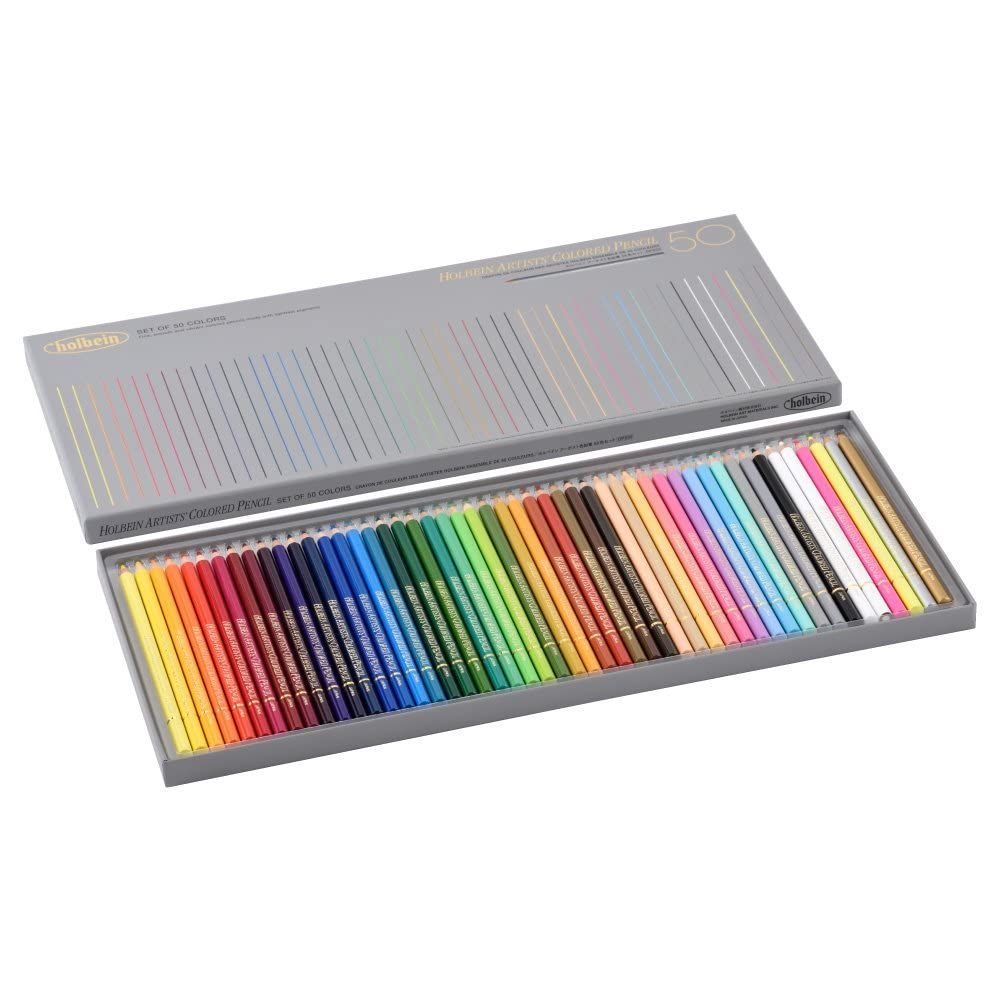 数量 ホルベイン アーチスト色鉛筆 OP935 50色セット 20935