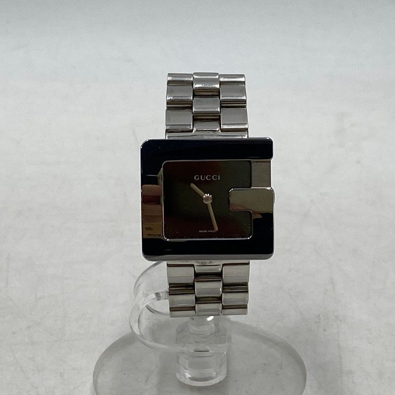 品 GUCCI グッチ 3600 J 黒文字盤 G LOGO SQUARE QUARTZ Gロゴ スクエアクォーツ 腕時計 197-251018-cs-02-izu