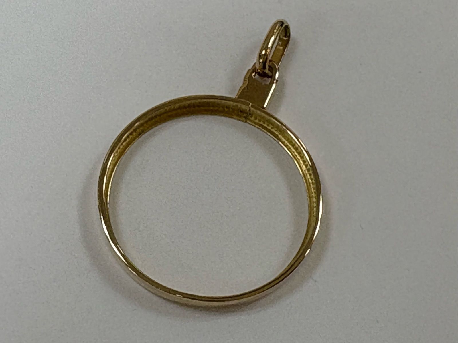 ノンブランドジュエリー メープルリーフコイン1|2oz用ペンダント枠 K18YG K18イエローゴールド ペンダント 送料無料