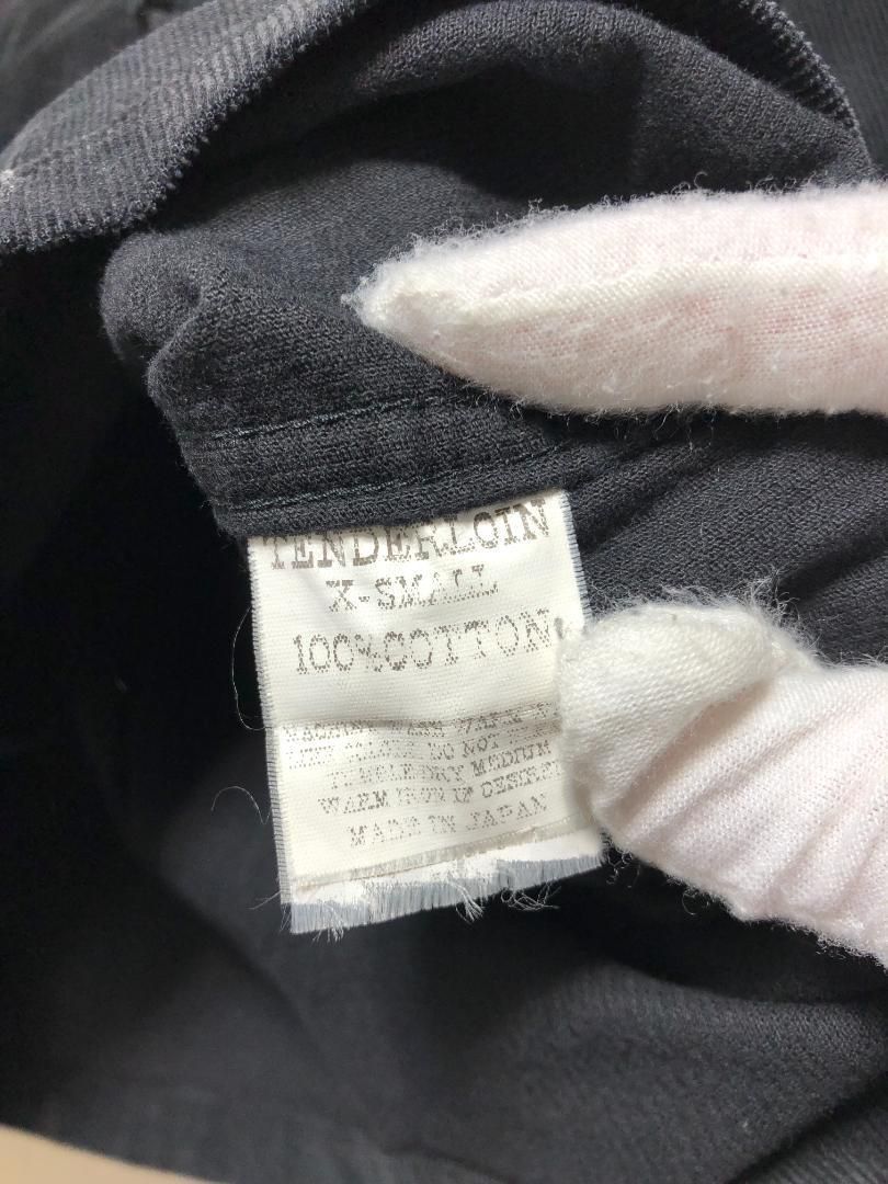 033090 TENDERLOIN オープン コーデュロイ シャツ XS ブラック テンダーロイン