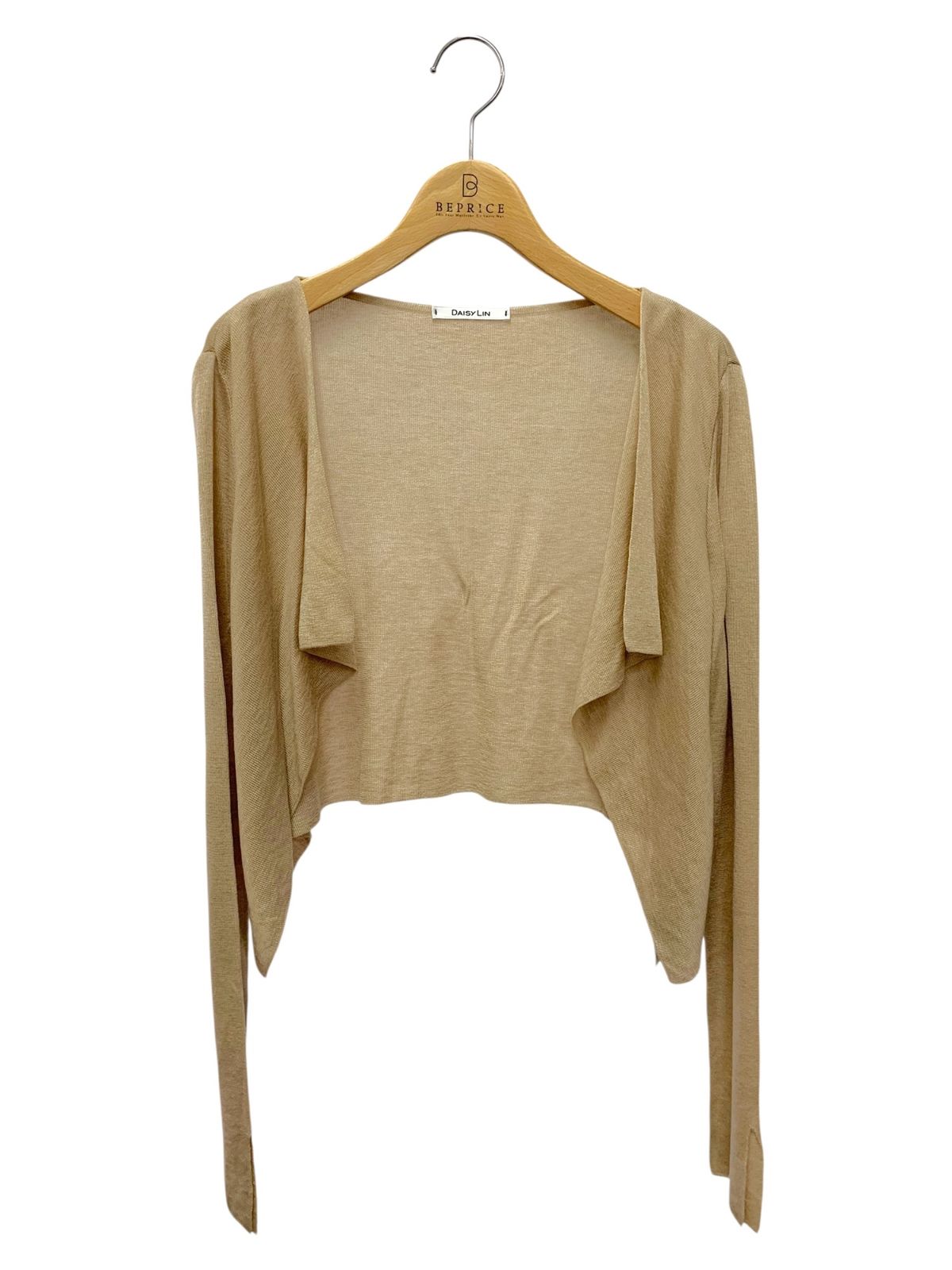 デイジーリン　シーウィードカーディガン　ベージュ　ドレープ〇 DAISY LIN(デイジーリン)｜Cardigan “Sophisticated Lady