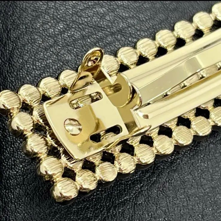 CHANEL シャネル ココマーク ラインストーン ゴールド バレッタ 髪飾り ゴージャス パーティ ウェディング 髪留め ピン留め レディース ラッピング ショッパー付 DECORATOM_COM_BR