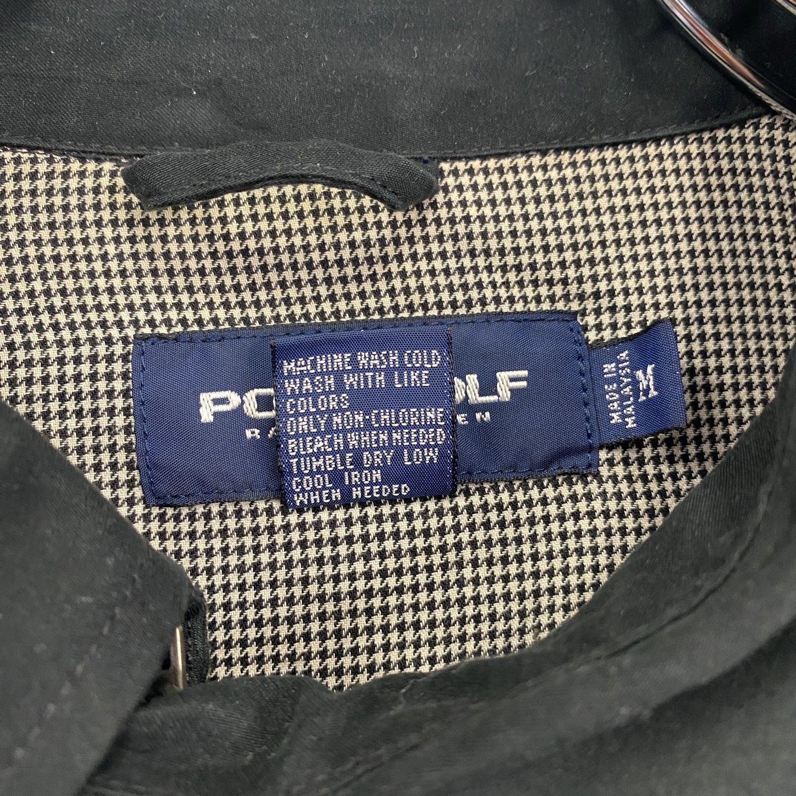 90s polo golf ポロゴルフ スイングトップ ブラック 古着 90's~ POLO GOLF Ralph Lauren/ ポロゴルフ ラルフローレン