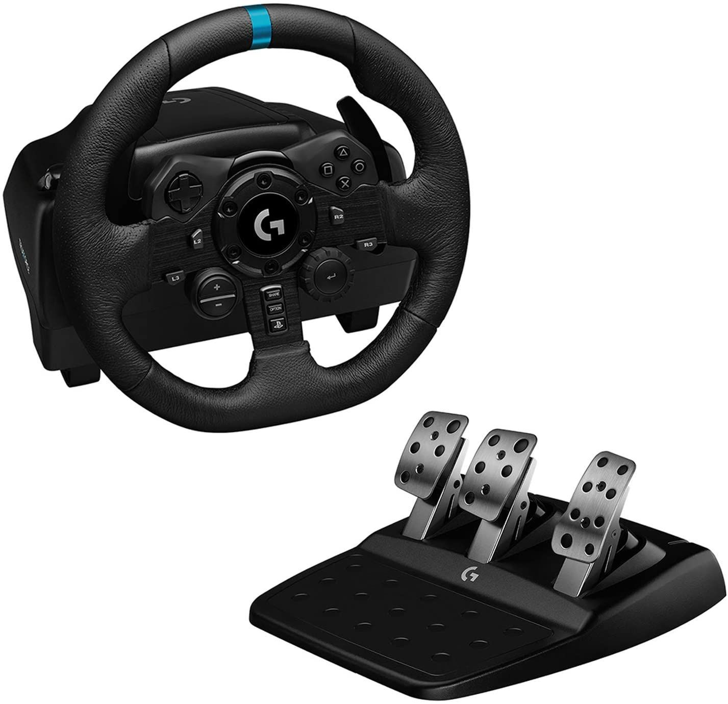 Logitech G923 Driving TureForce Feedback Racing Wheel ロジテック PS4 PC レーシングゲームハンドル 1年保証輸入品