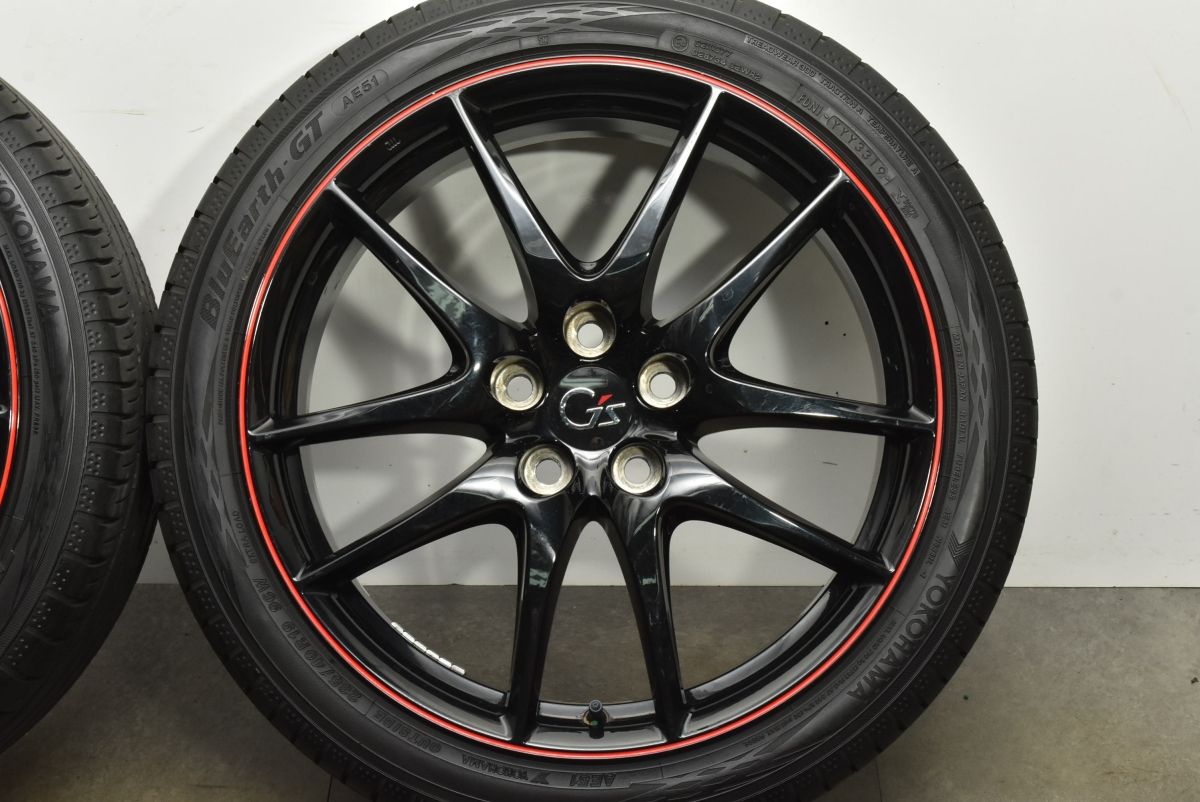 送料無料も カスタム用に トヨタ マークX G s 純正 19in 8J 40 PCD114.3 ヨコハマ ブルーアースGT AE51 235 40R19 カムリ ノア ヴォクシー 流用 値下げセール。