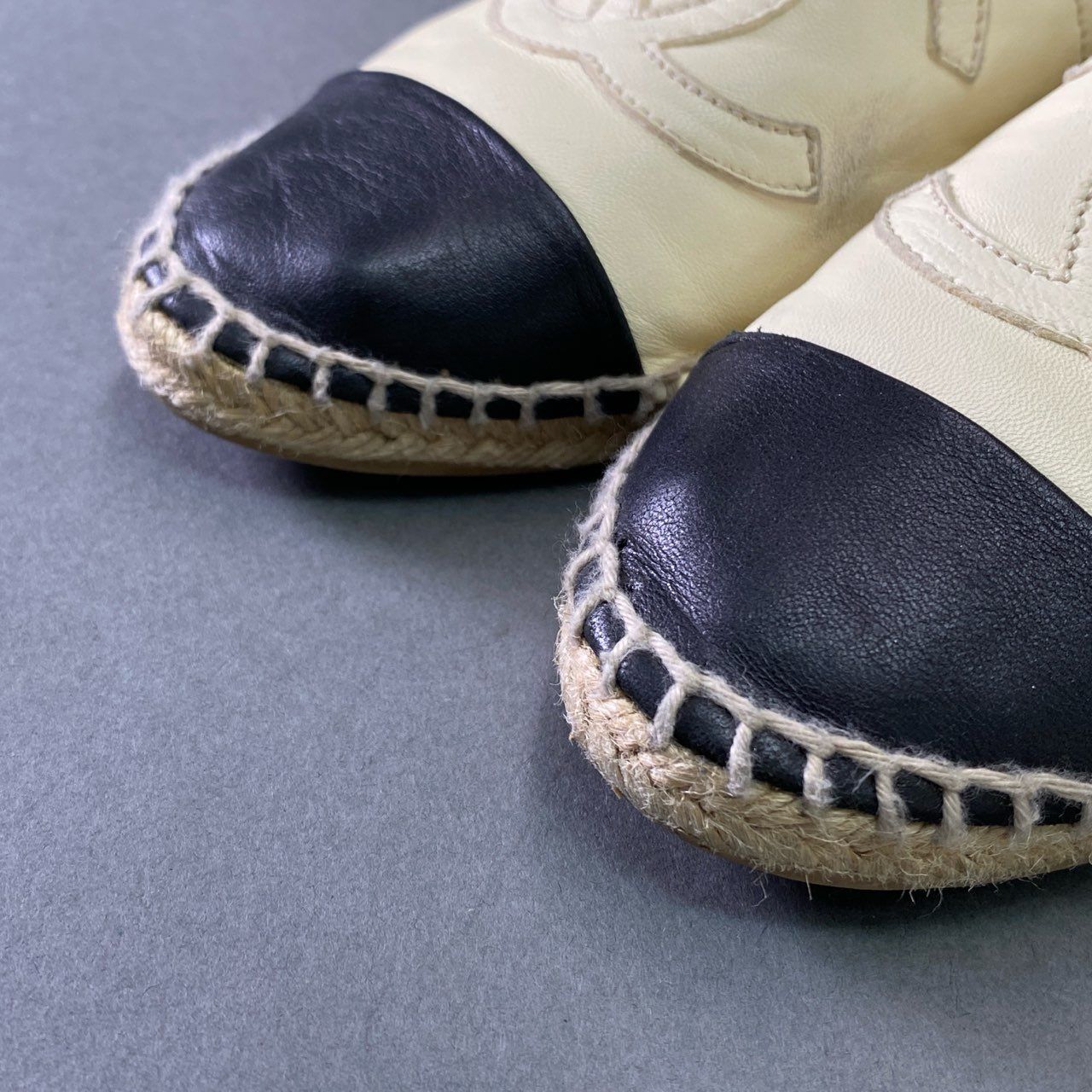 6f16 CHANEL シャネル ココマーク ラムスキン エスパドリーユ