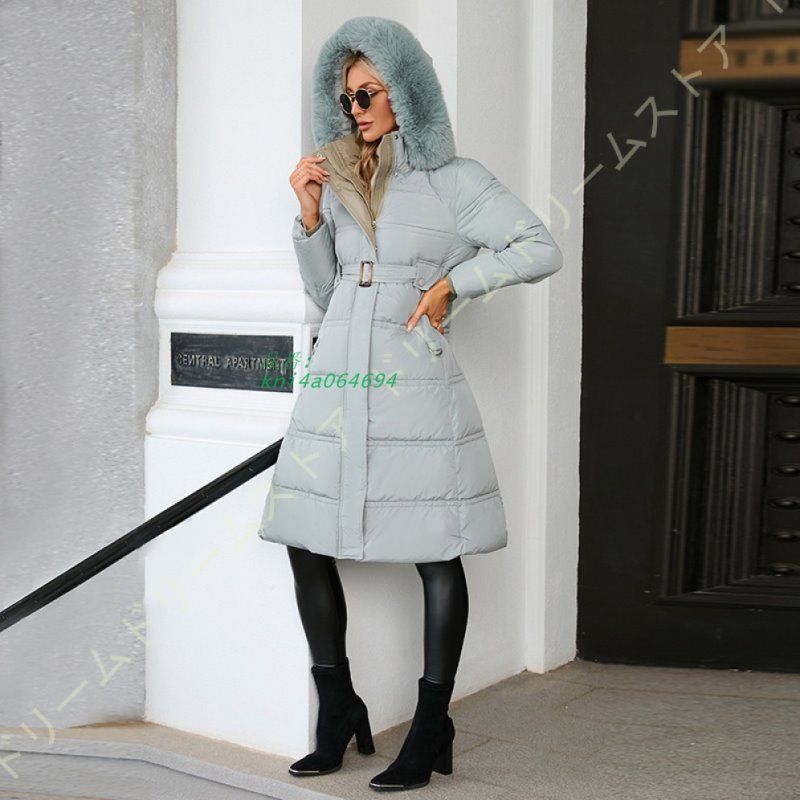 ロングダウンコート ダウンジャケット ロングダウン アウター 上着 ロングコート ダウンコート 40代 30代 レディース 50代 ロング レディース ファー kni4a064694 GULLKHAN_COM