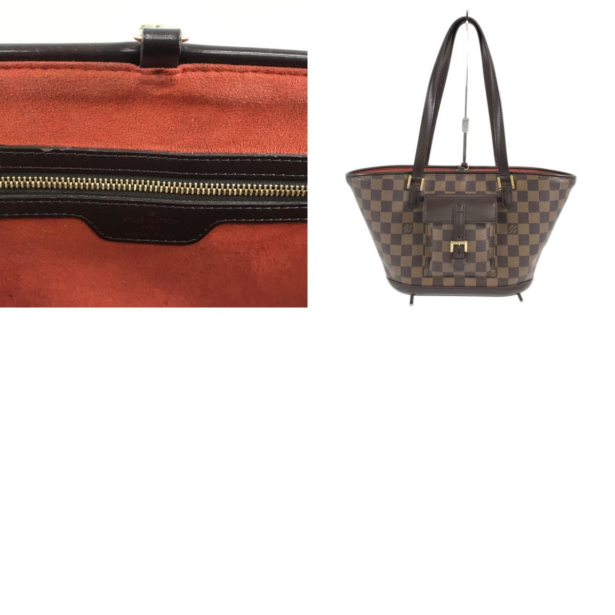 LOUIS VUITTON マノスクPM トートバッグ ダミエ エベヌ