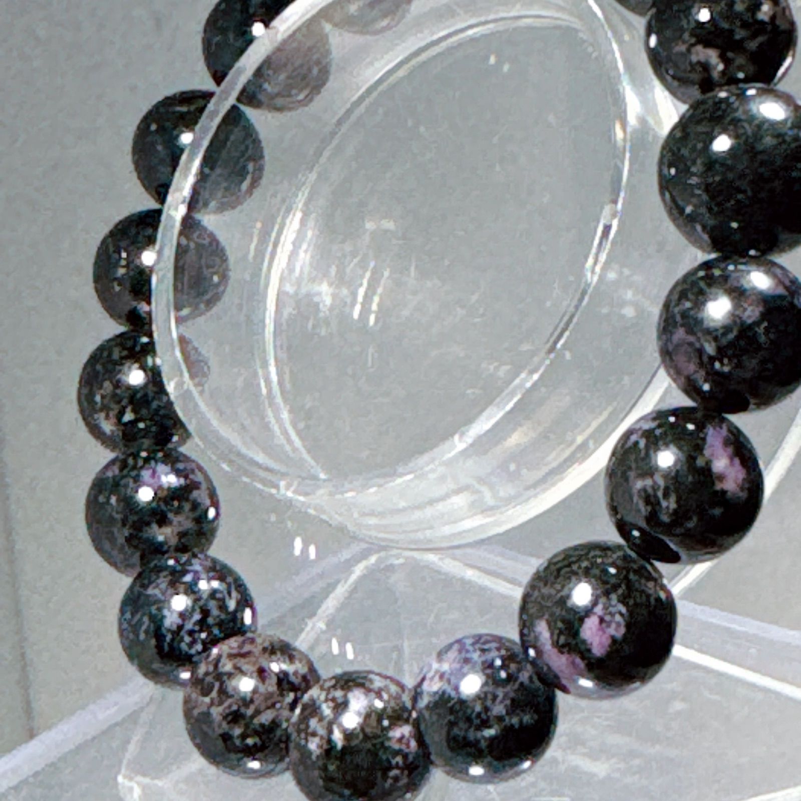 ブラックスギライトブレスレットNO25-2383