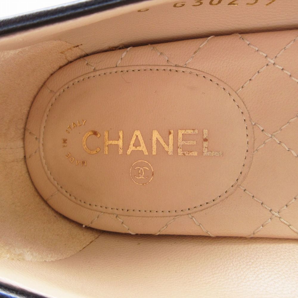 m*w様 CHANEL シャネル　パンプス　ココマーク　ヴィンテージ CHANELシャネル ベージュ ブラック エナメル ココマーク バイ