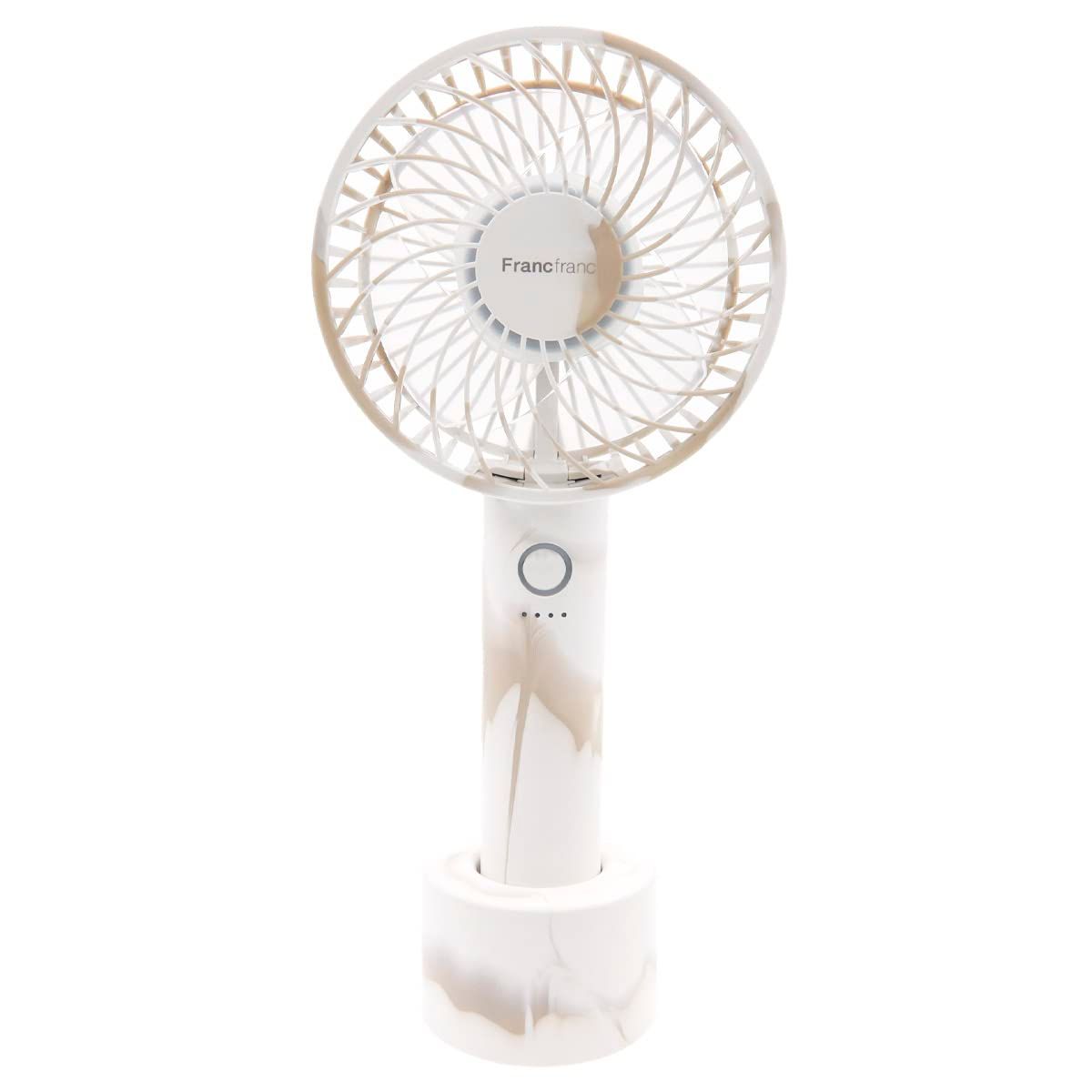 ハンディファン 充電 扇風機 ハンディ フランフラン ハンディファン ライト 〜Francfranc FRAIS HANDY FAN LITE〜  手持ち扇風機 USB 充電 充電スタンド ハンディ ファン ライト 軽量 瑞々しく 充電式 携帯 扇風