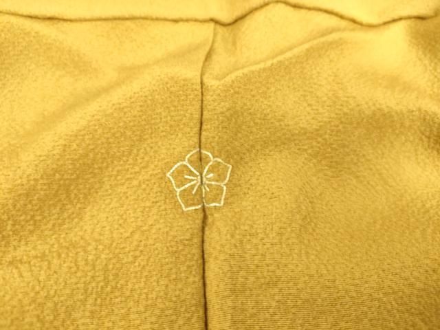平和屋着物▽訪問着 単衣 総刺繍 花丸文 暈し染め 金糸 正絹 逸品