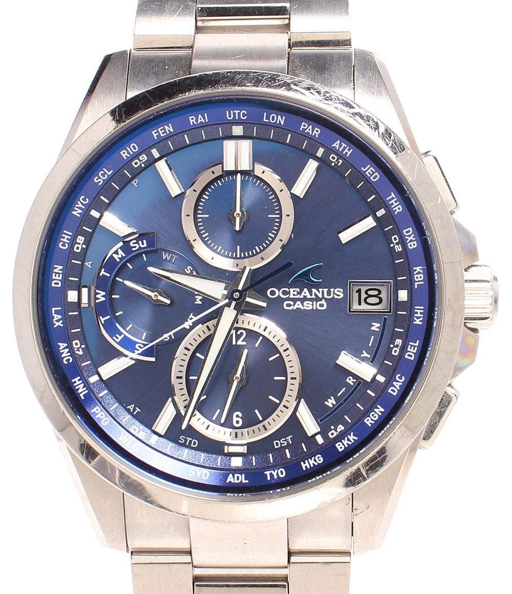 CASIO 電波ソーラー 腕時計 クロノグラフ カシオ 電池交換時刻合わせ不要 曲面ガラス 軽量 人気