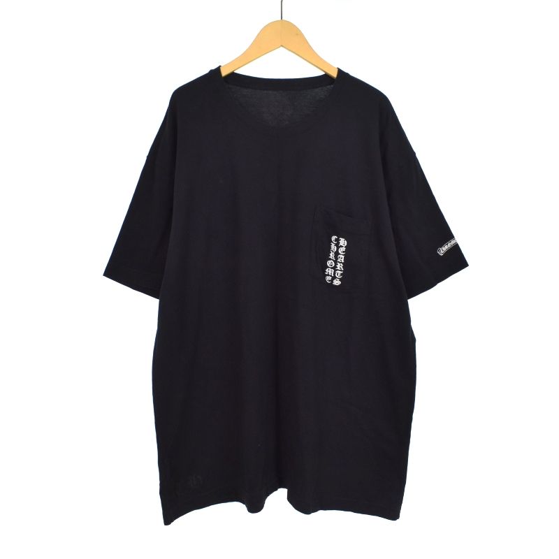 クロムハーツ CHROME HEARTS 東京限定 スクロールラベル バックプリント Tシャツ 半袖 XXL 黒 ブラック