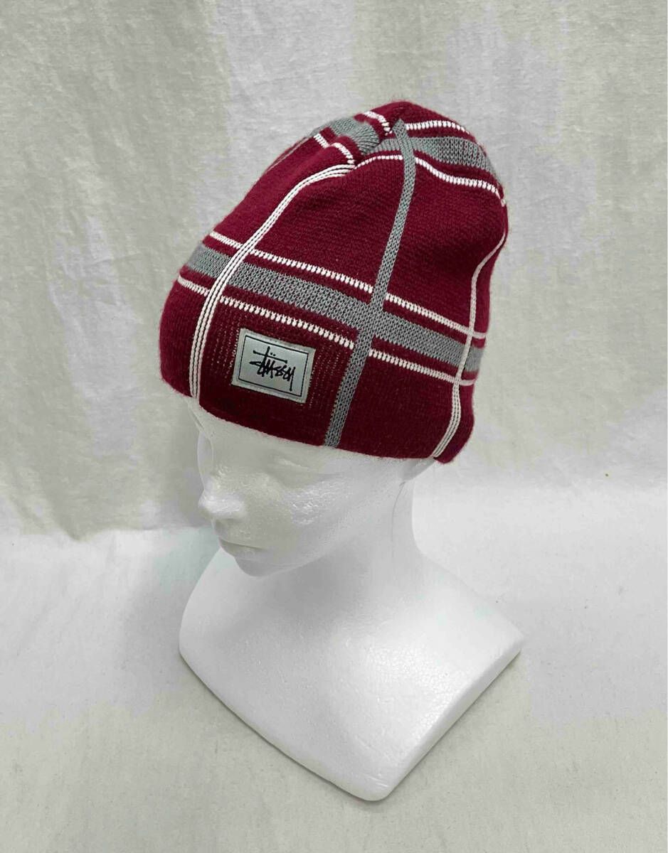 old Stussy刺繍ロゴ ビーニー・ニット帽 old Stussy刺繍ロゴ ビーニー・ニット帽 USA製 old stussy