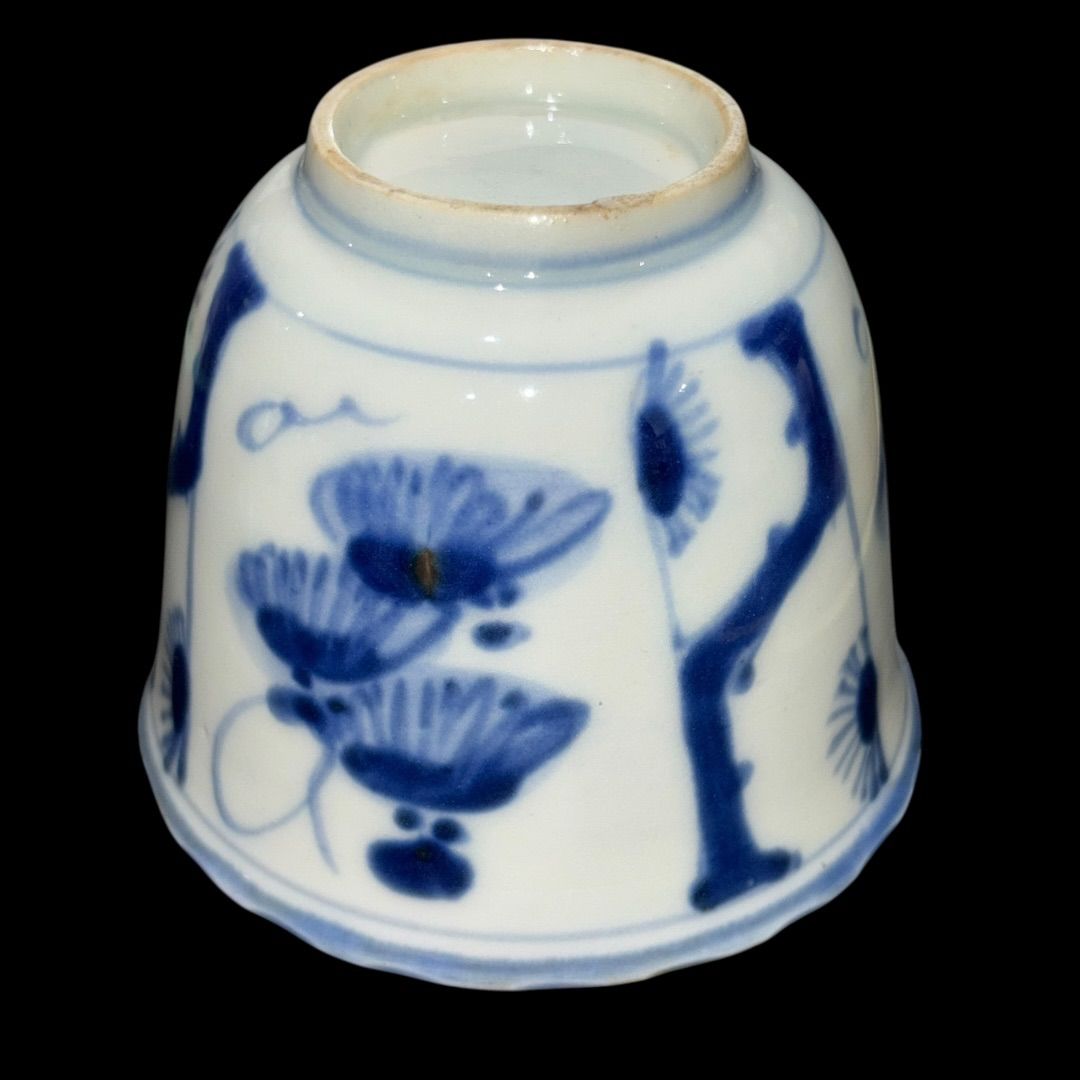 江戸期 古伊万里 水仙文染付 蕎麦猪口2客セット(和食器) - メルカリ