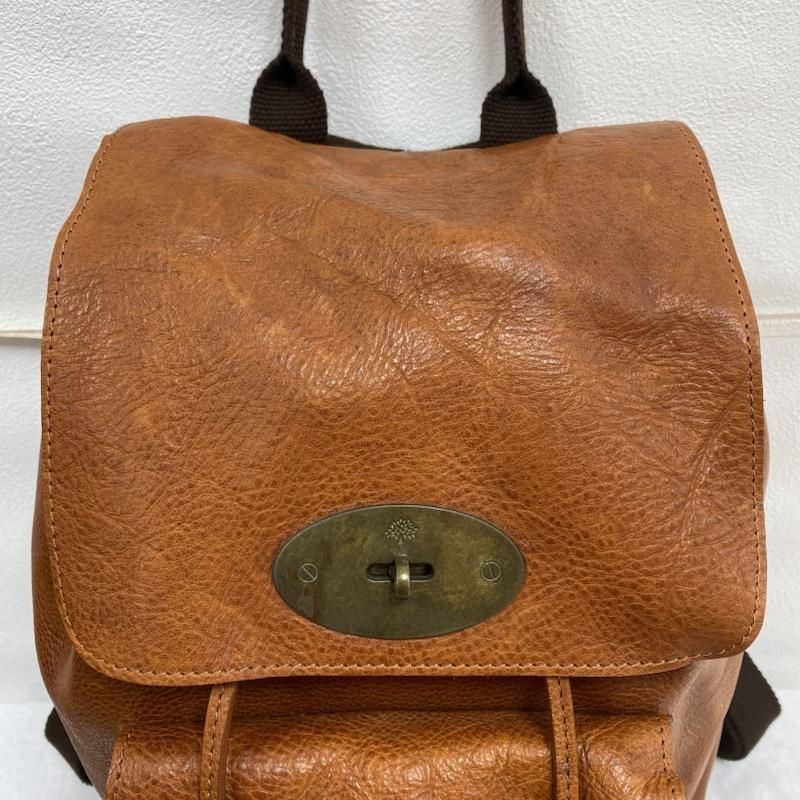 希少 MULBERRY マルベリー リュック オールレザー 大容量 キャメル