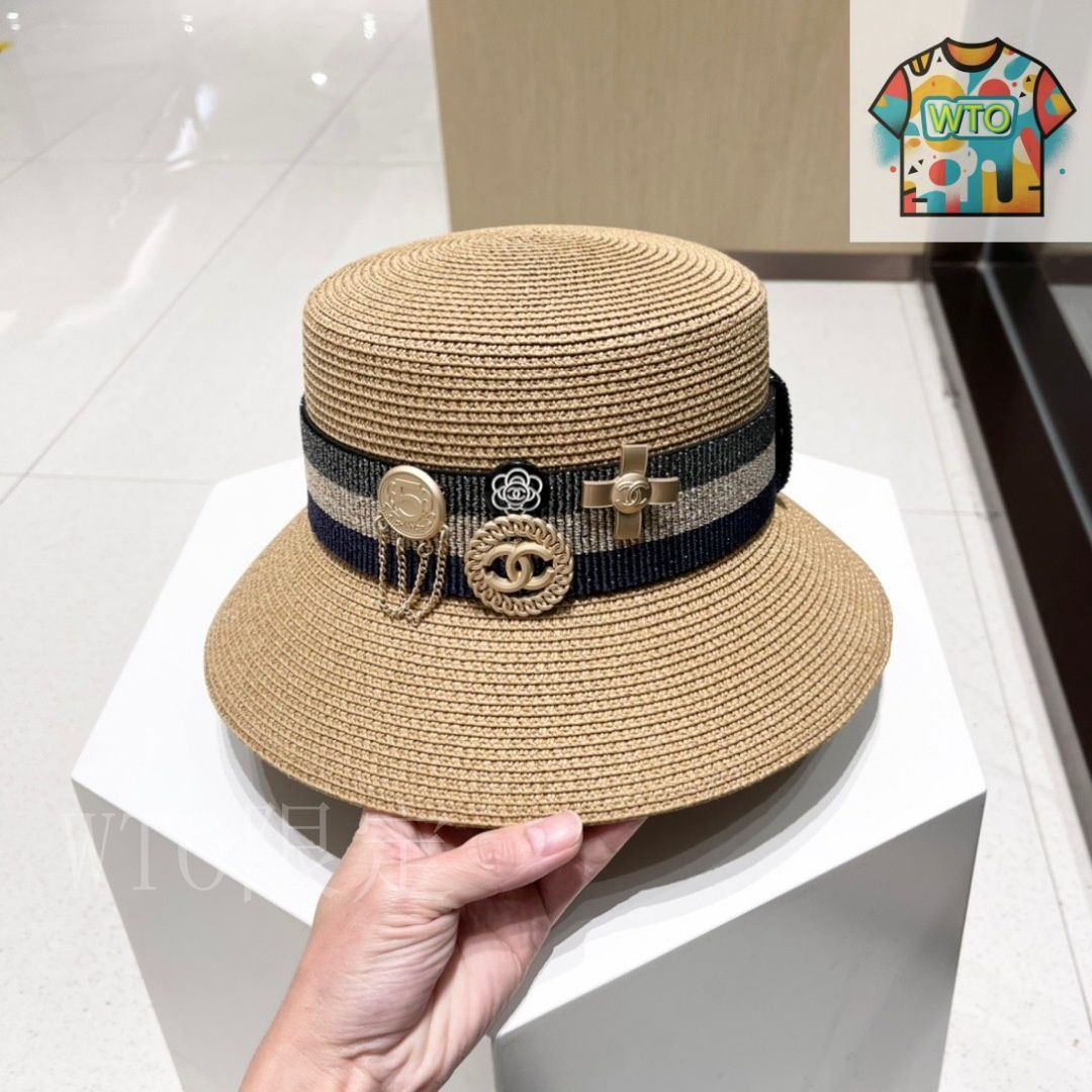 シャネル（CHANEL）ストローハット01 - メルカリ