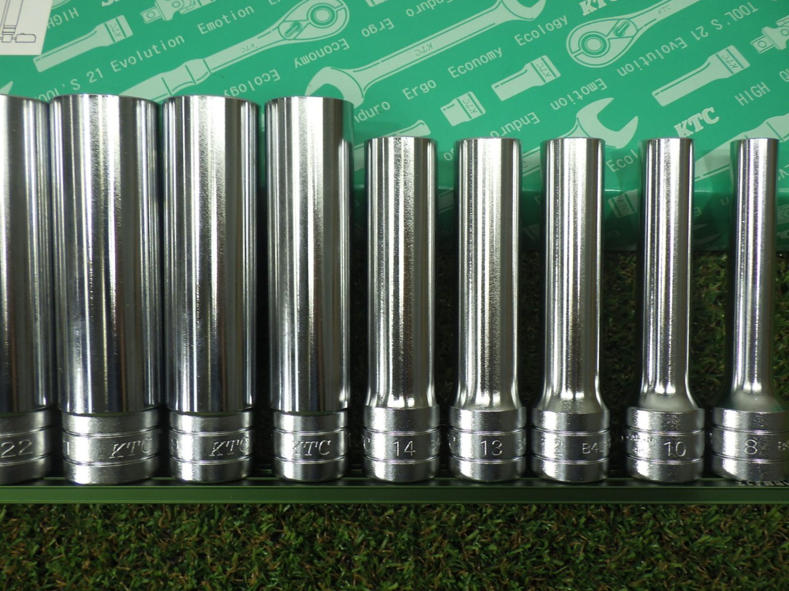 京都機械工具(KTC) 12.7mm (1/2インチ) ディープソケット セット 10個組 TB4L10E 京都機械工具(KTC) 12.7mm (1⁄2インチ) ディープソケット (十二角) 1-3⁄