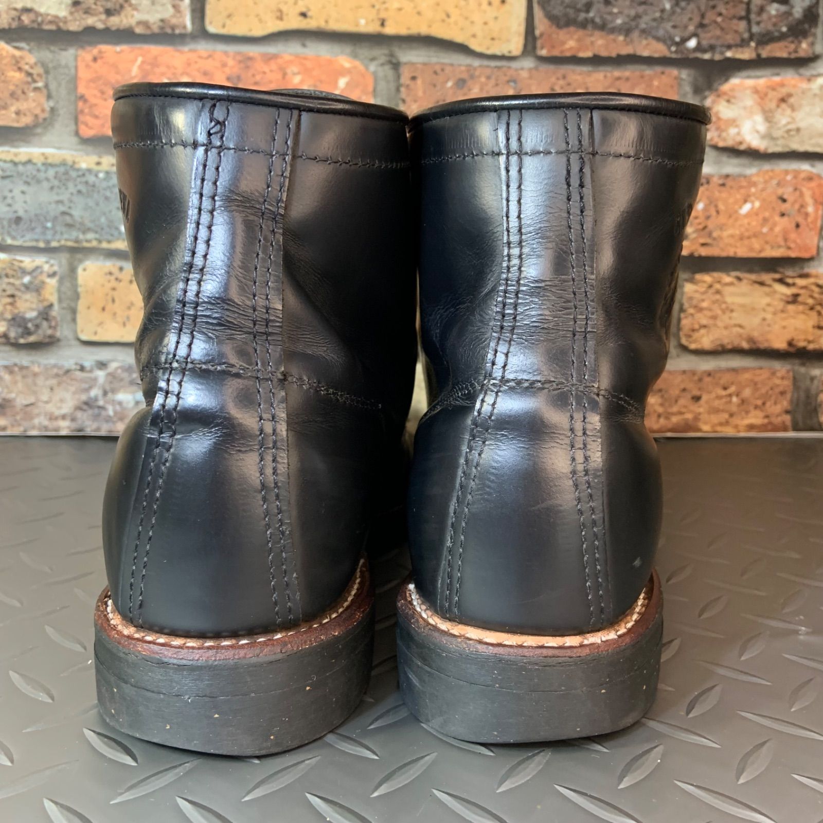 Chippewa 99954 ブラック ワークブーツ　USA製　28cm ☆Chippewa 99954 ワークブーツ US10D 28㎝ (25A12-CHIP99954