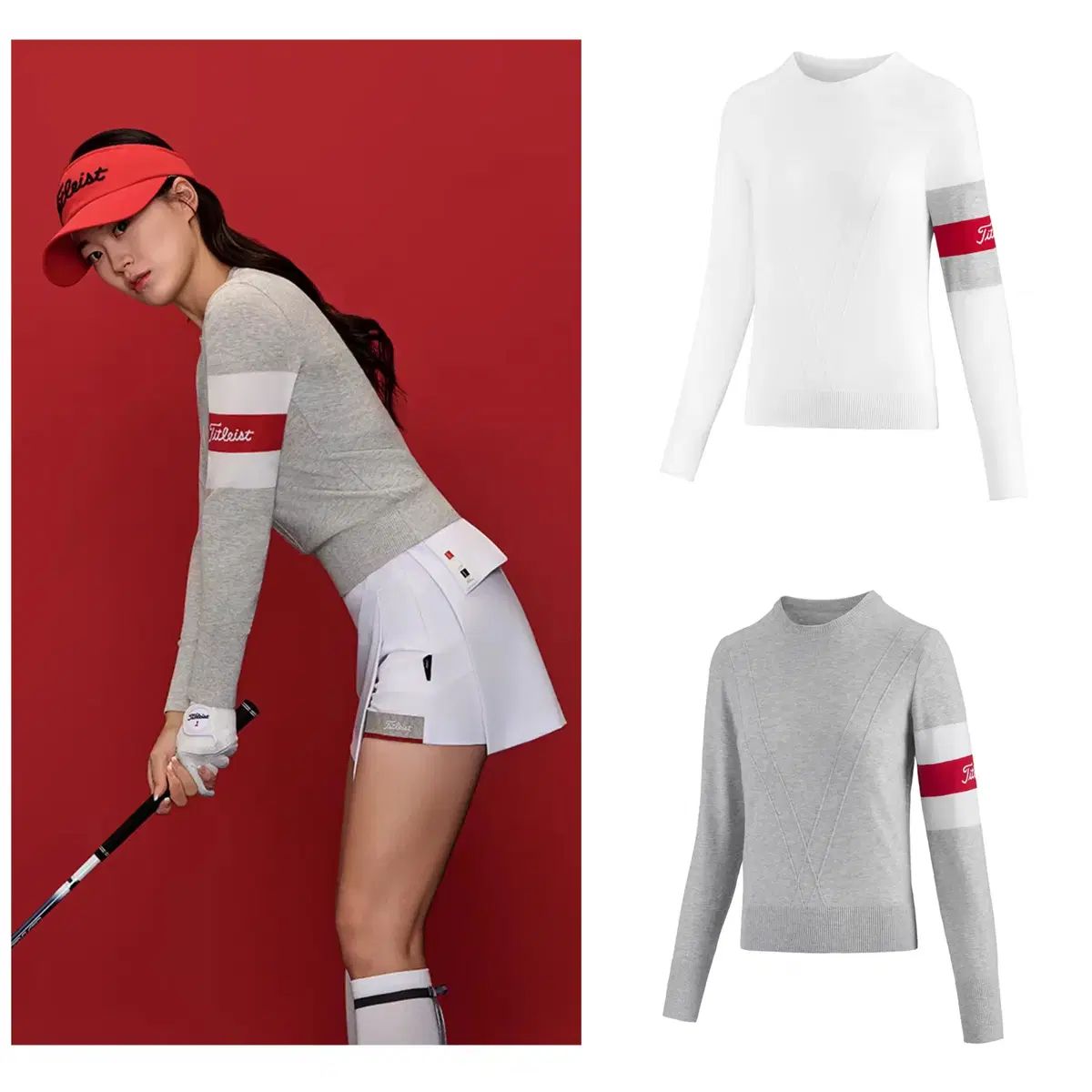 説得力のある レディースゴルフウェア Titleist タイトリスト 長袖ラウンドTシャツ 3 レディース 001