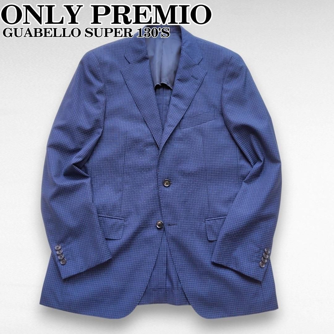 春夏【伊グアベロ社の艶/美品】ONLY PREMIO サマージャケット アンコン 