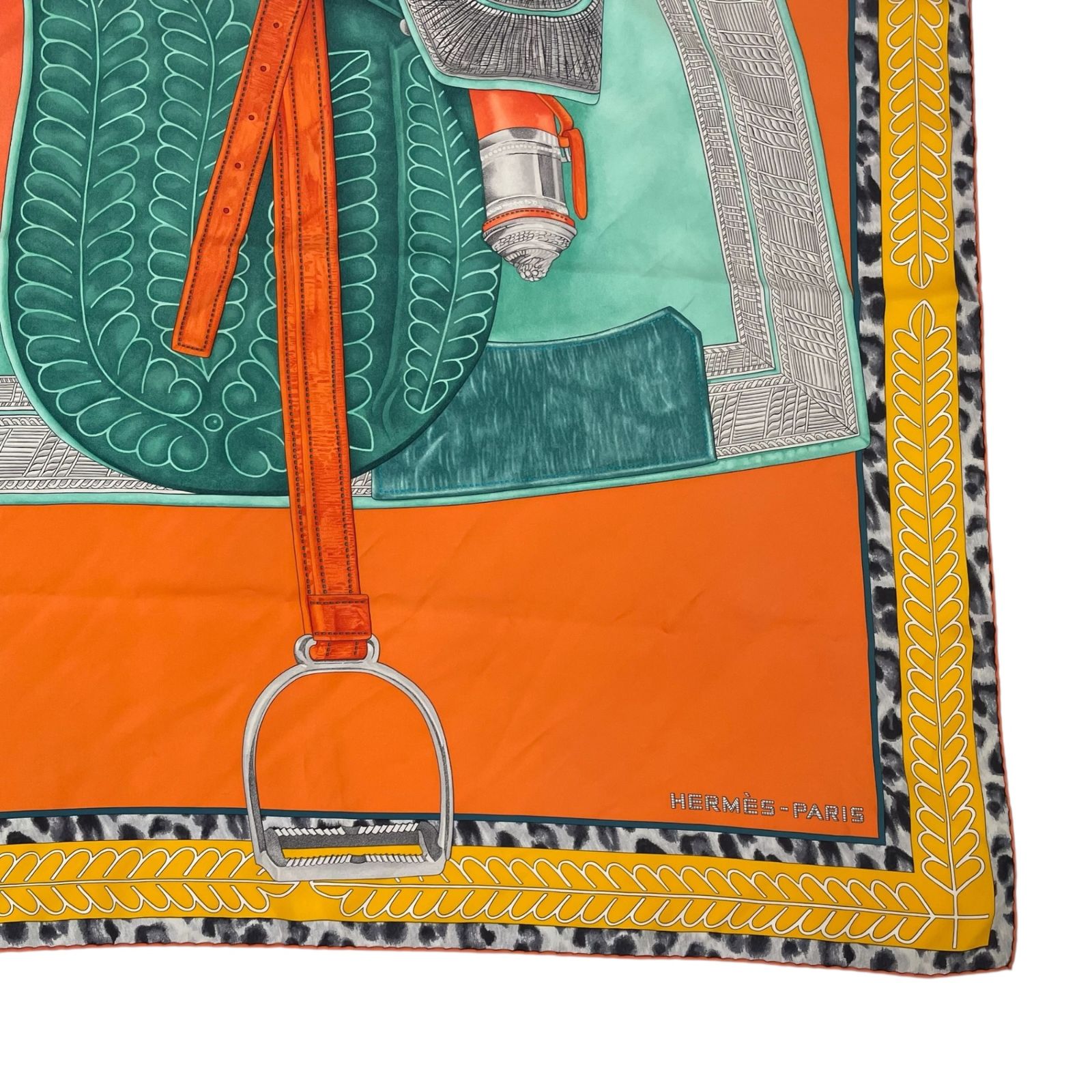 極美品 HERMES エルメス カレ90 シルク スカーフ Selle d
