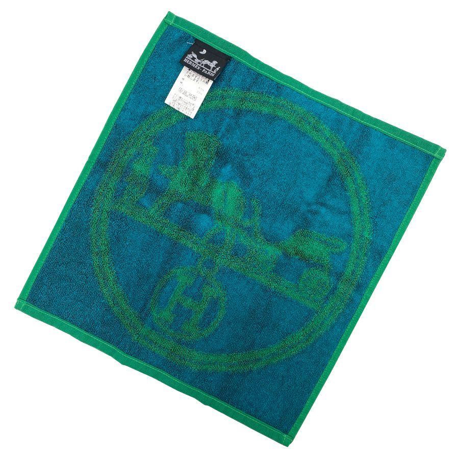 新品】エルメス HERMES ハンドタオル カレタオル コットン