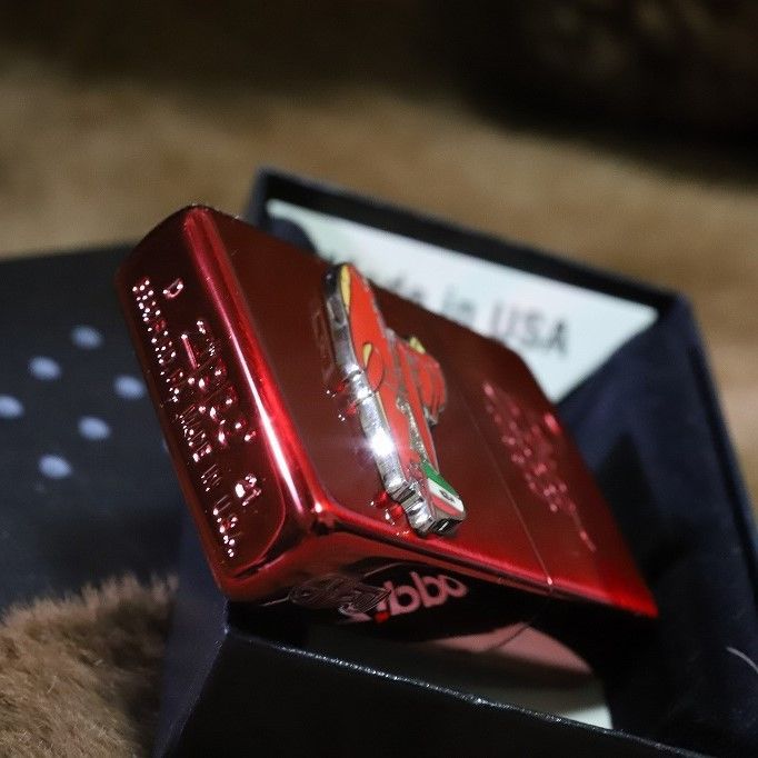 紅の豚　ZIPPO　ポルコロッソ　新品　送料無料　レッド　ジッポ　ライター