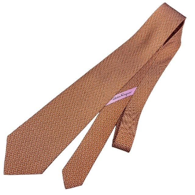 未使用タグ付　箱付　サルバトーレフェラガモ　ネクタイ　オレンジ imgrc0092208039.jpg