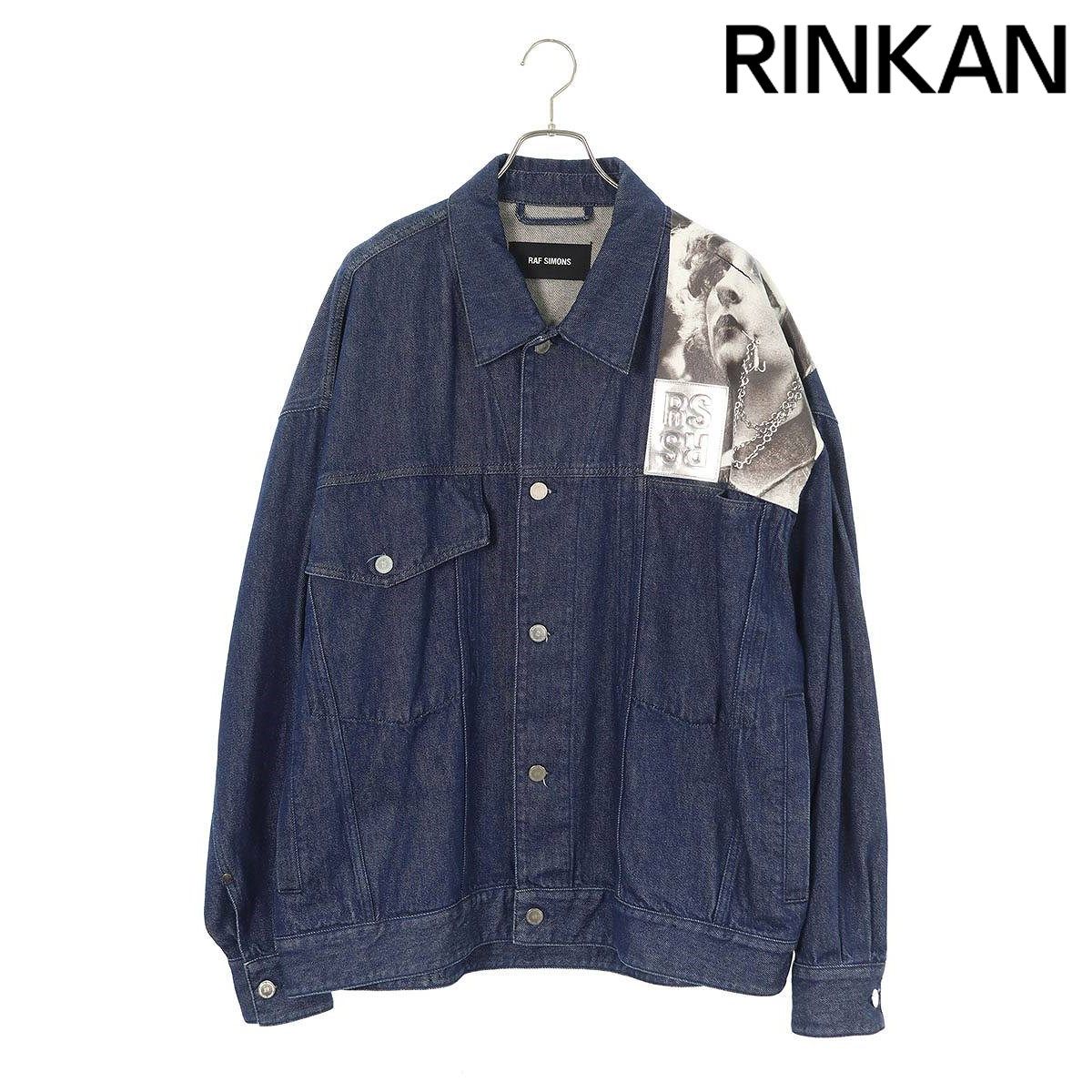 ラフシモンズ  19SS  Denim Jacket Punkette 191-725 パッチデザインオーバーサイズデニムジャケット メンズ S