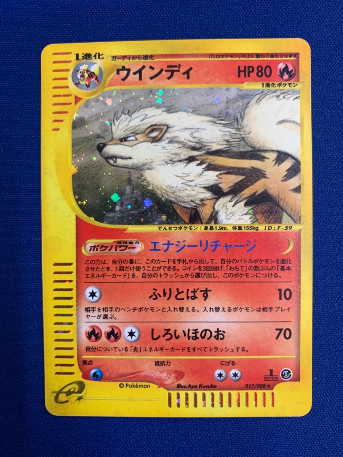 ウインディ psa10 017 1ED 神秘の山 - ポケモンカードゲーム