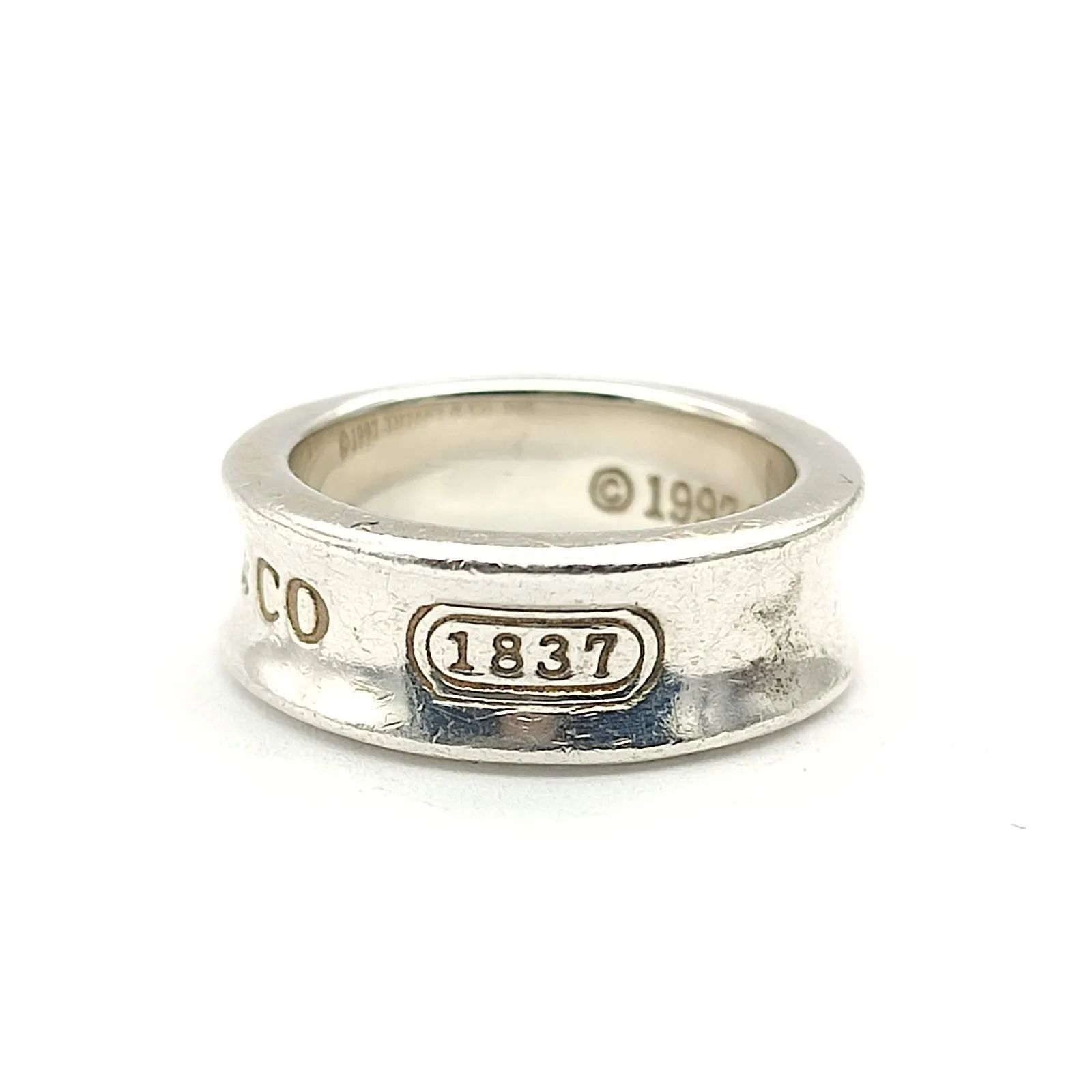 Tiffany & Co. 1837ナローリング SV925 8号 美品】TIFFANY ティファニー ナローリング 1837 SILVER シルバー