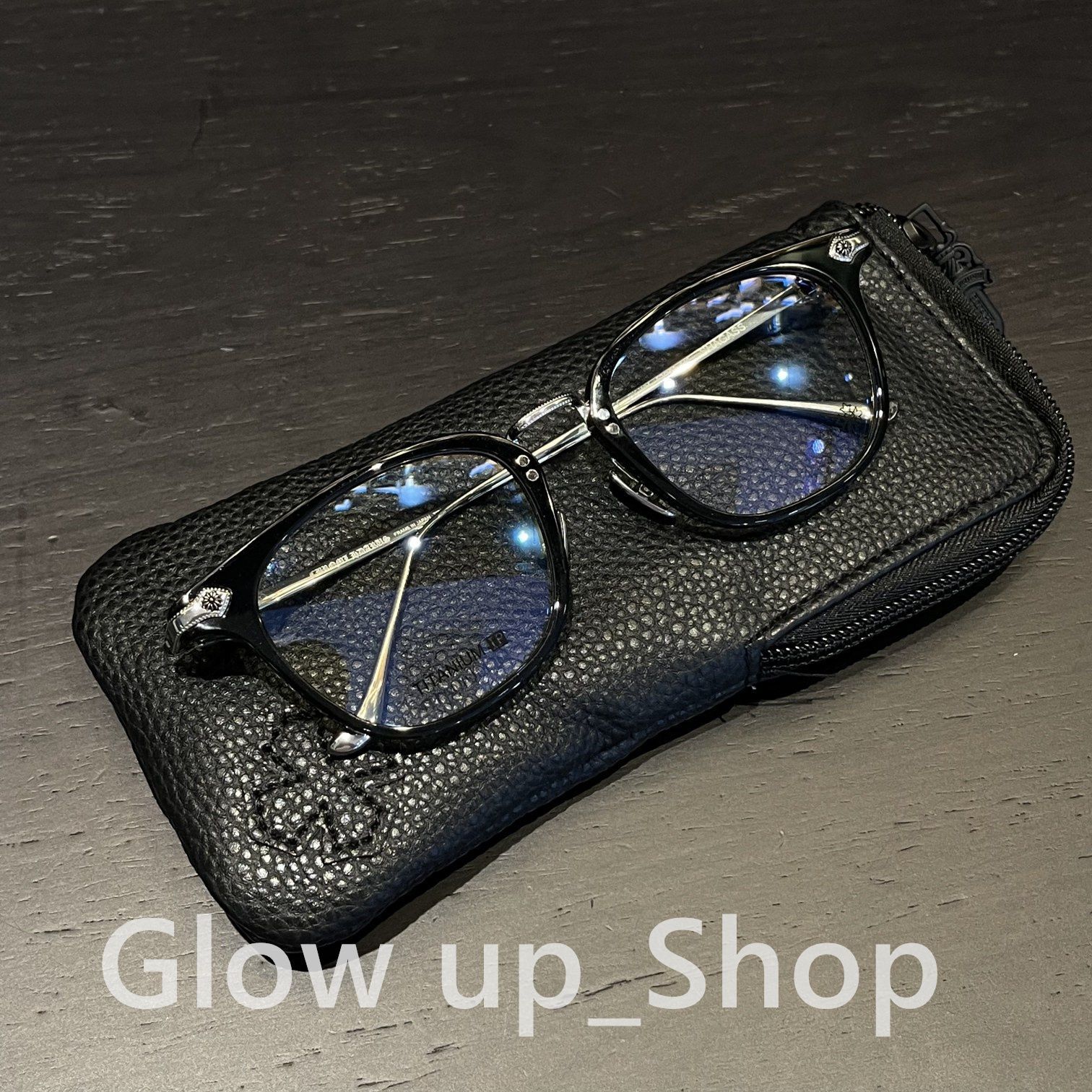 chrome hearts クロムハーツ メガネ 眼鏡フレーム shagass ブラック|シルバー 10