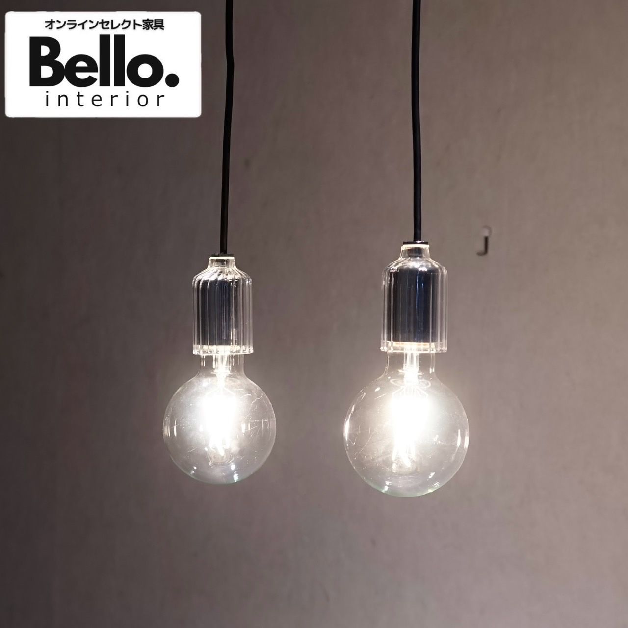 LED電球付き ヴィンテージ風 3灯シャンデリア 木材・金属・ロープ製