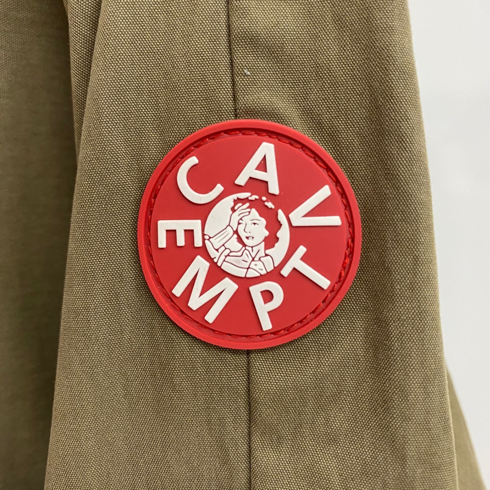 シーイー C.E cavempt cagoule jacket アノラック パーカ グリーン L