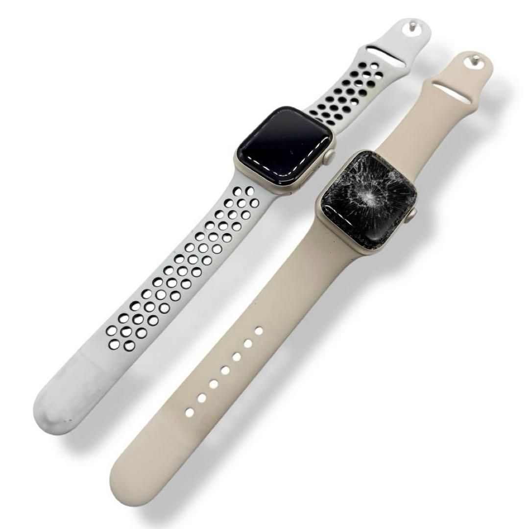 ジャンク 2点セット アップルウォッチ シリーズ7 ナイキモデル SE 4198