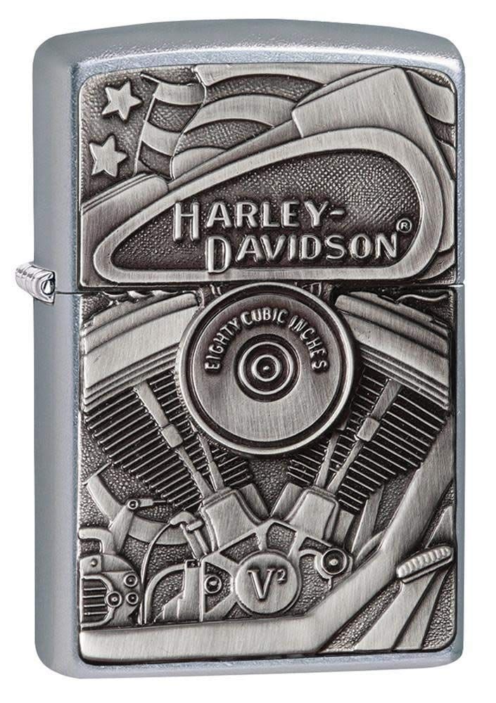 zippo ライター 名入れ ジッポーライター ハーレーダビッドソン HARLEY DAVIDSON バイク好き オイルライター 200 ブランド USA加工 アメリカ加工 29266 メタル貼り バイク好き 彼氏 男性 メンズ 喫煙具 ブランド