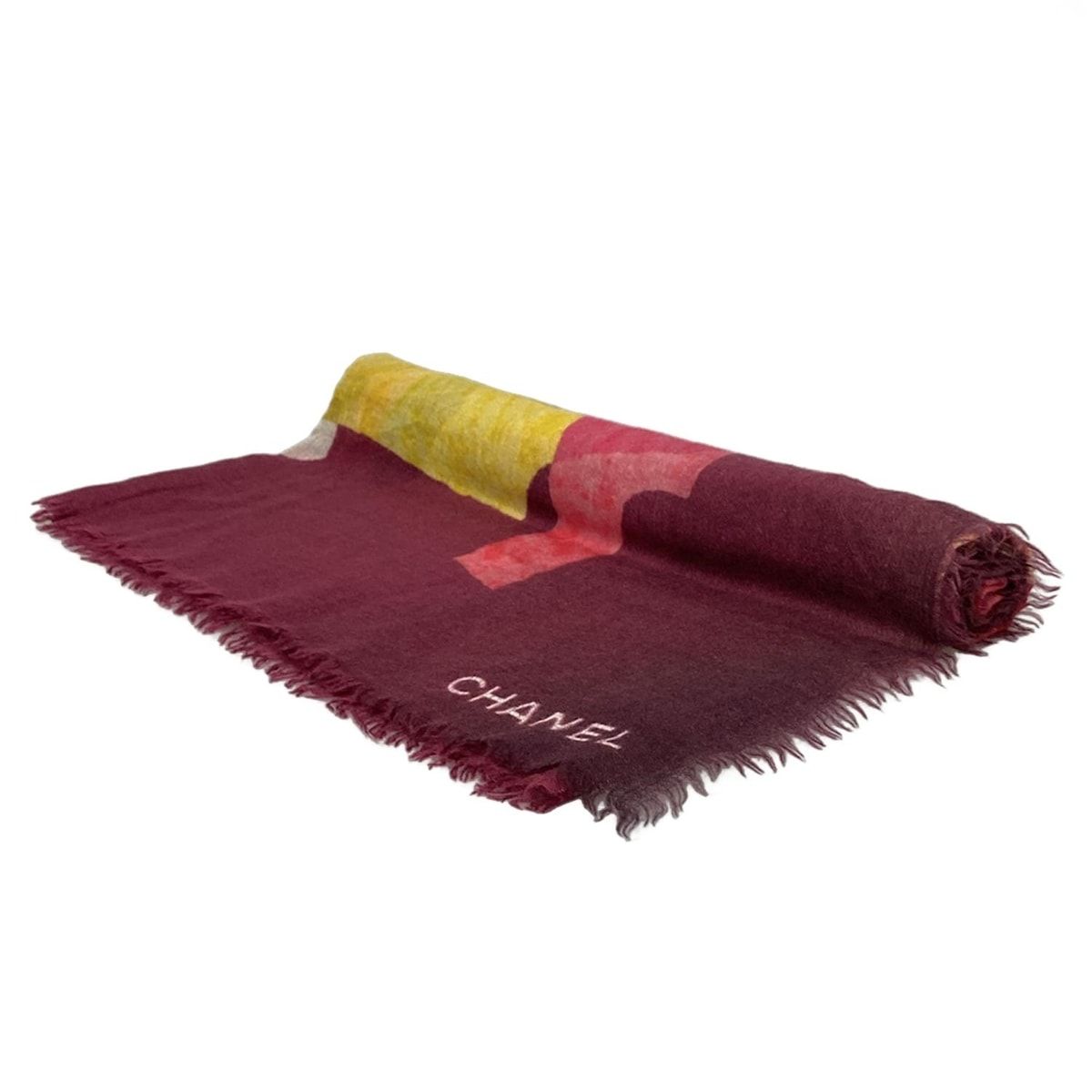 シャネル CHANEL ストール(ショール) - カシミヤ、シルク ボルドー  