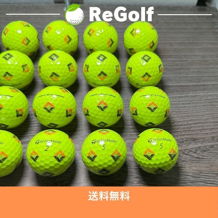 TaylorMade - 【中古】 【送料無料】 ロストボール テーラーメイド TP5 Pix イエロー 2024年モデル 20球 Aランク   リゴルフ 中古】 【送料無料】 ロストボール テーラーメイド TP5 Pix
