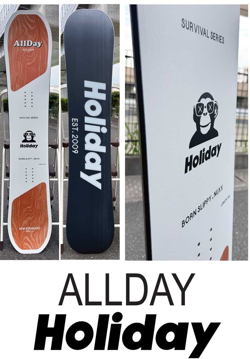 努力の結実 23-24 HOLIDAY ホリデー ALLDAY オールデイ メンズ レディース スノーボード グラトリ パーク ジブ 板 2025 型落ち