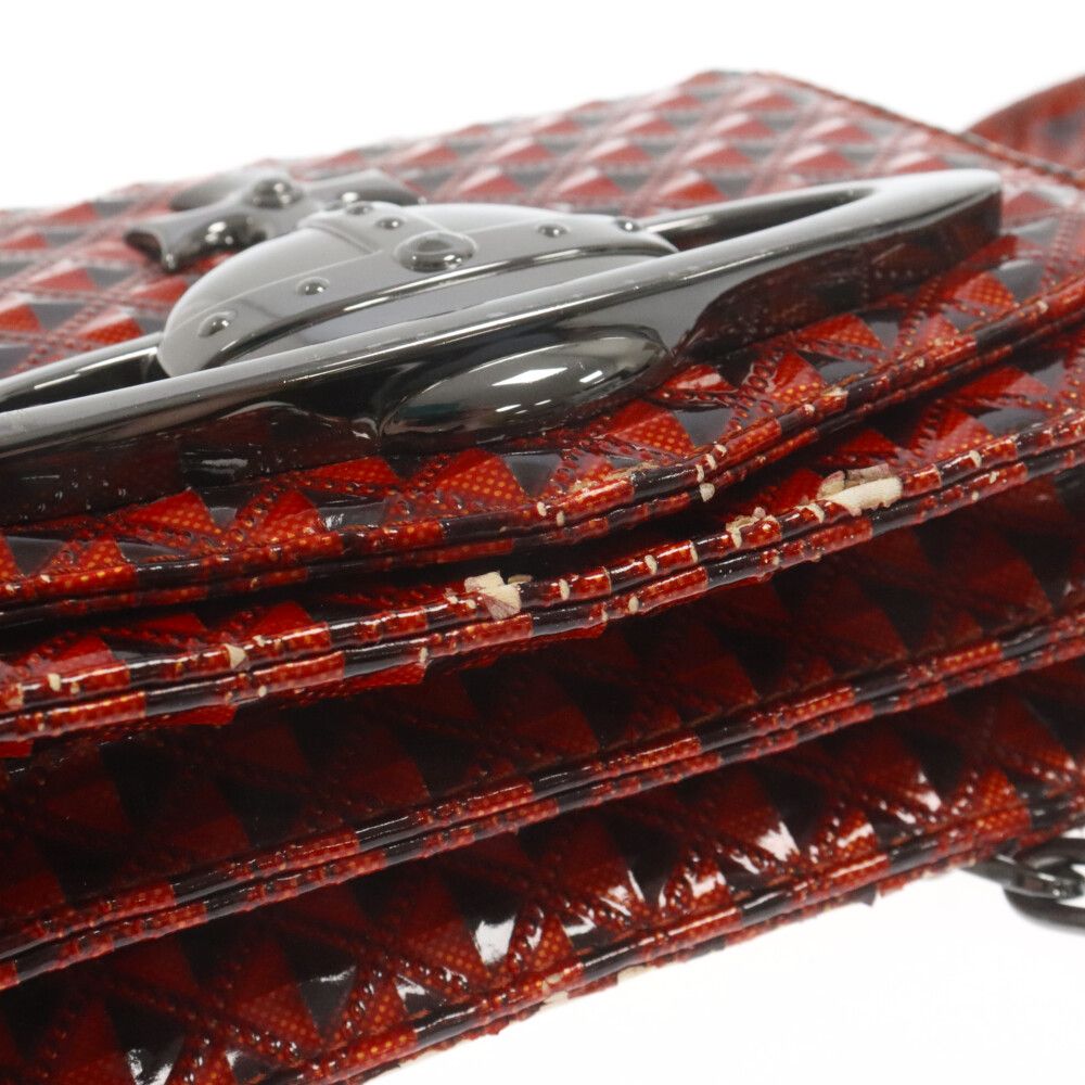 VivienneWestwoodプリズムオーブエナメル ショルダーバッグレッド オンライン ショッピングファッション - VivienneWestwood