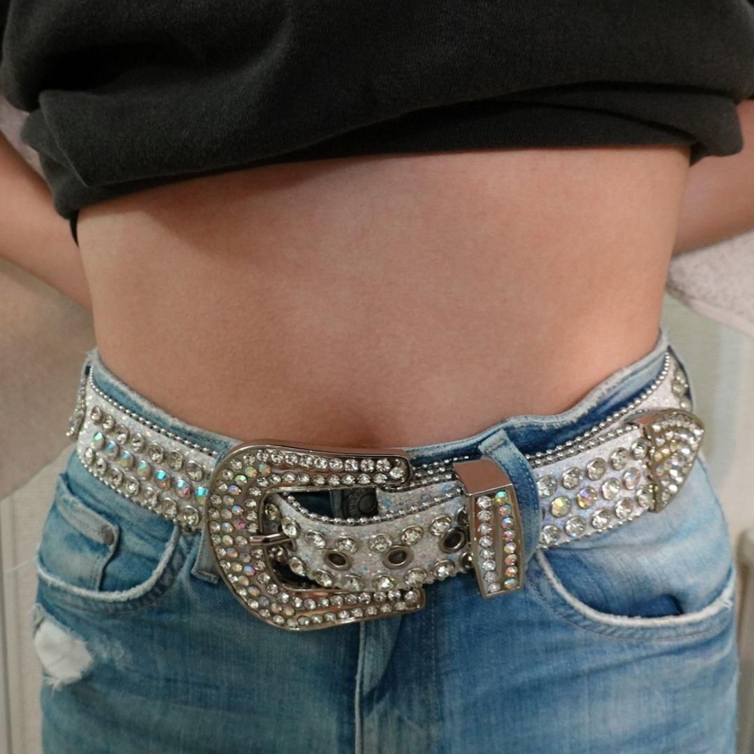 SG】ホワイト クラウン ブリンブリン ベルト 38インチ - メルカリ 