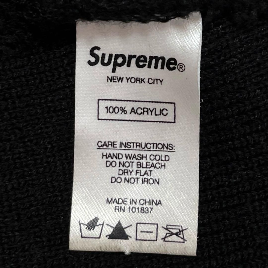  9441 Supreme 19 FW Outline Beanie ブラック ニット帽 ビーニー 帽子